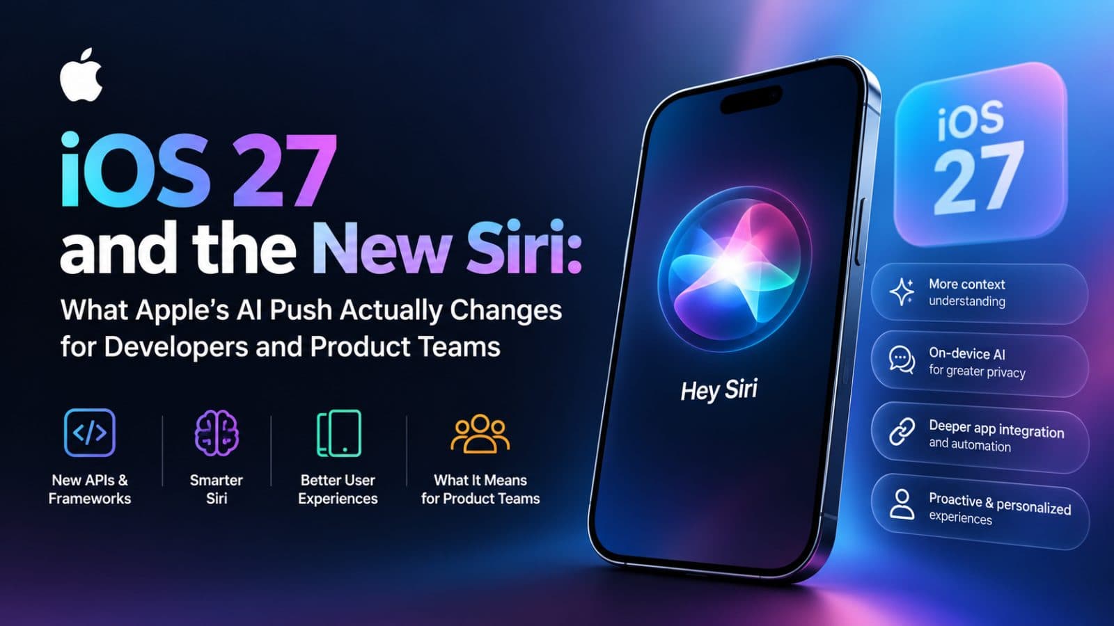 iOS 27 and the New Siri: What Apple's AI Push Actually Changes for Developers and Product Teams